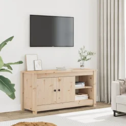 vidaXL Tv-meubel 103x36,5x52 cm massief grenenhout