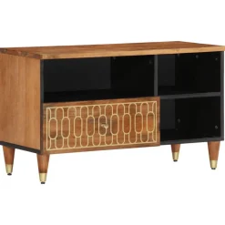 vidaXL Tv-meubel 80x33x46 cm massief mangohout