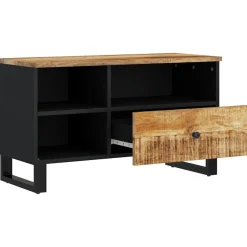 vidaXL Tv-meubel 80x33x46 cm massief mangohout en bewerkt hout