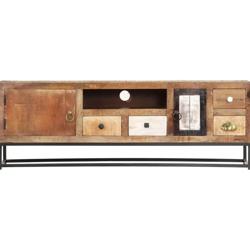 vidaXL Tv-meubel 120x30x40 cm massief gerecycled hout