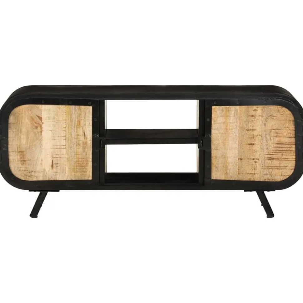 vidaXL Tv-meubel 110x30x45 cm ruw mangohout