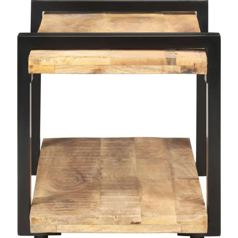 vidaXL Tv-meubel 90x40x40 cm ruw mangohout