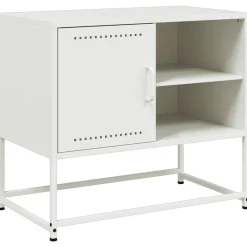 vidaXL Tv-meubel 68x39x60,5 cm staal wit