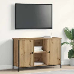 vidaXL Tv-meubelset Artisan Eiken 101 x 35 x 65 cm Bewerkt hout