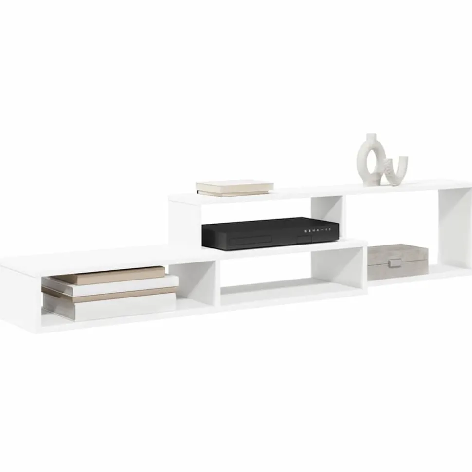 vidaXL TV-stand 150x25x28,5cm Bewerkt hout
