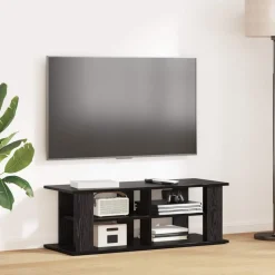 vidaXL TV-standaard Zwart Eiken 96 x 35 x 33,5 cm