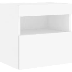vidaXL Tv-wandmeubel met LED-verlichting 40x30x40 cm wit