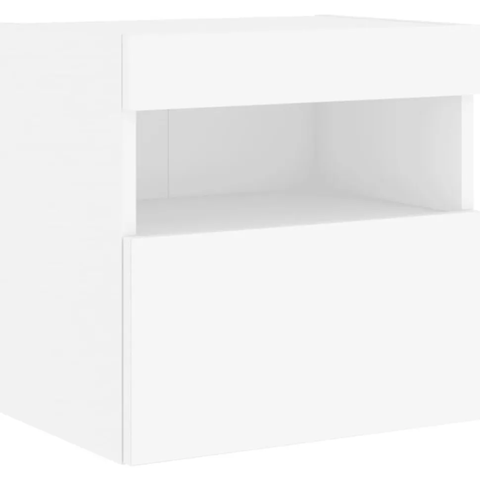 vidaXL Tv-wandmeubel met LED-verlichting 40x30x40 cm wit