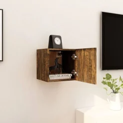 vidaXL Tv-wandmeubel 30,5x30x30 cm gerookt eikenkleurig