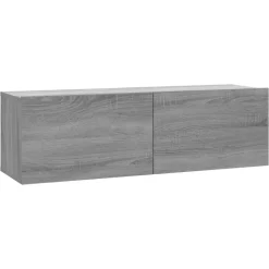 vidaXL Tv-wandmeubel 100x30x30 cm bewerkt hout grijs sonoma eikenkleur