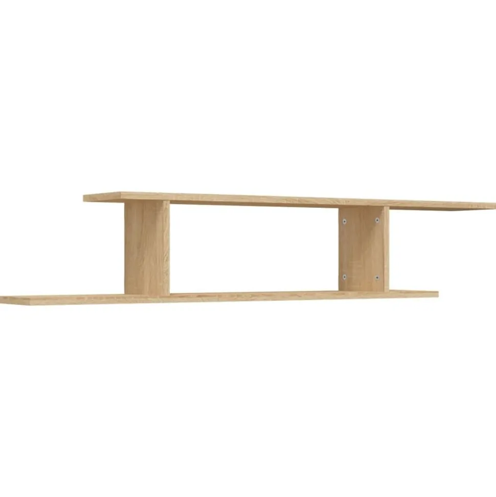 vidaXL Tv-wandschap 125x18x23 cm bewerkt hout sonoma eikenkleurig