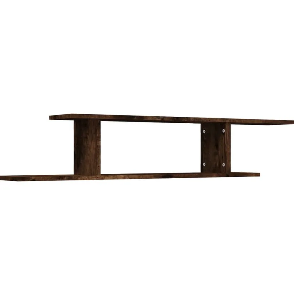 vidaXL Tv-wandschap 125x18x23 cm bewerkt hout gerookt eikenkleurig
