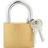 vidaXL U-slot met sleutels 6 pcs Koper IJzer