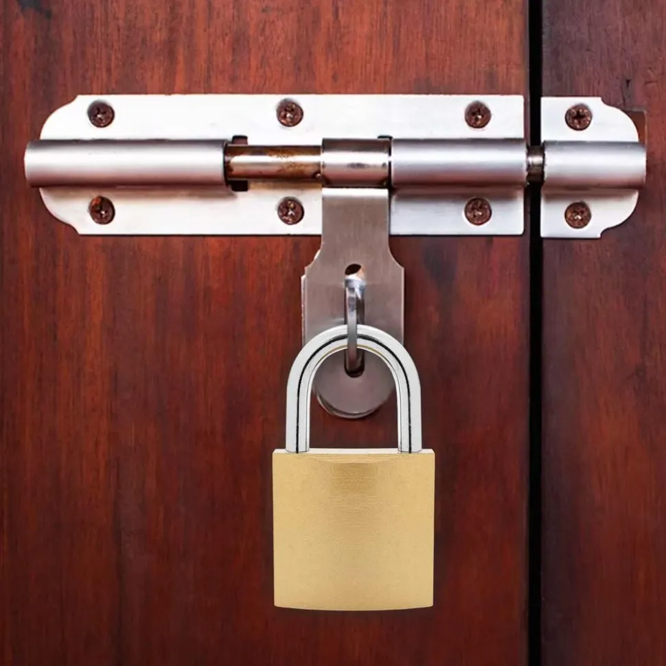 vidaXL U-slot met sleutels 100 pcs Koper IJzer