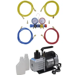 vidaXL Vacuümpomp 50 L/min met 4-voudige manometerset