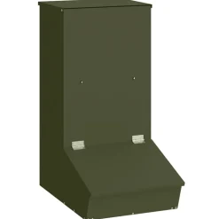 vidaXL Varkensvoeder Olijf Groen 55 x 38 x 76 cm Koudgewalst Staal
