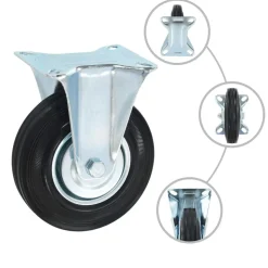 vidaXL Vaste wielen 4 st 125 mm