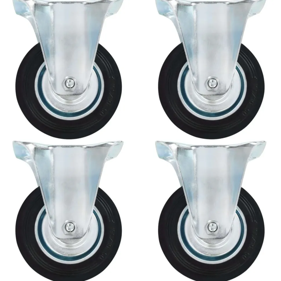 vidaXL Vaste wielen 4 st 100 mm