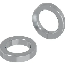 vidaXL Veer Washer 2 pcs Wit 13 x 1 mm IJzer