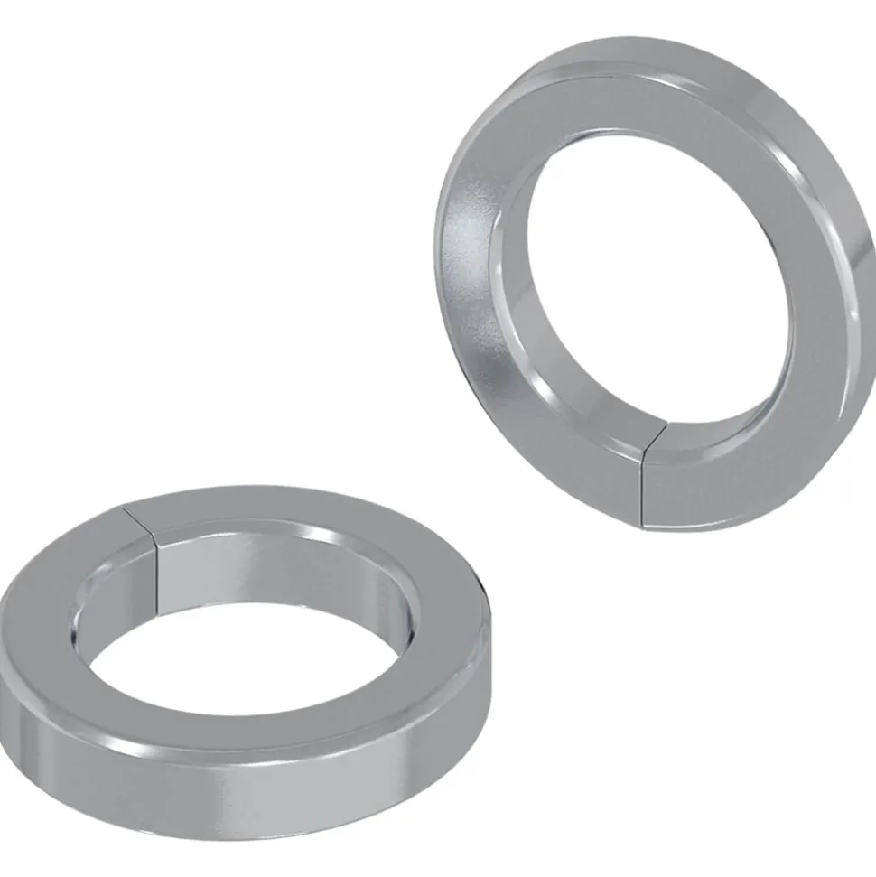vidaXL Veer Washer 2 pcs Wit 13 x 1 mm IJzer