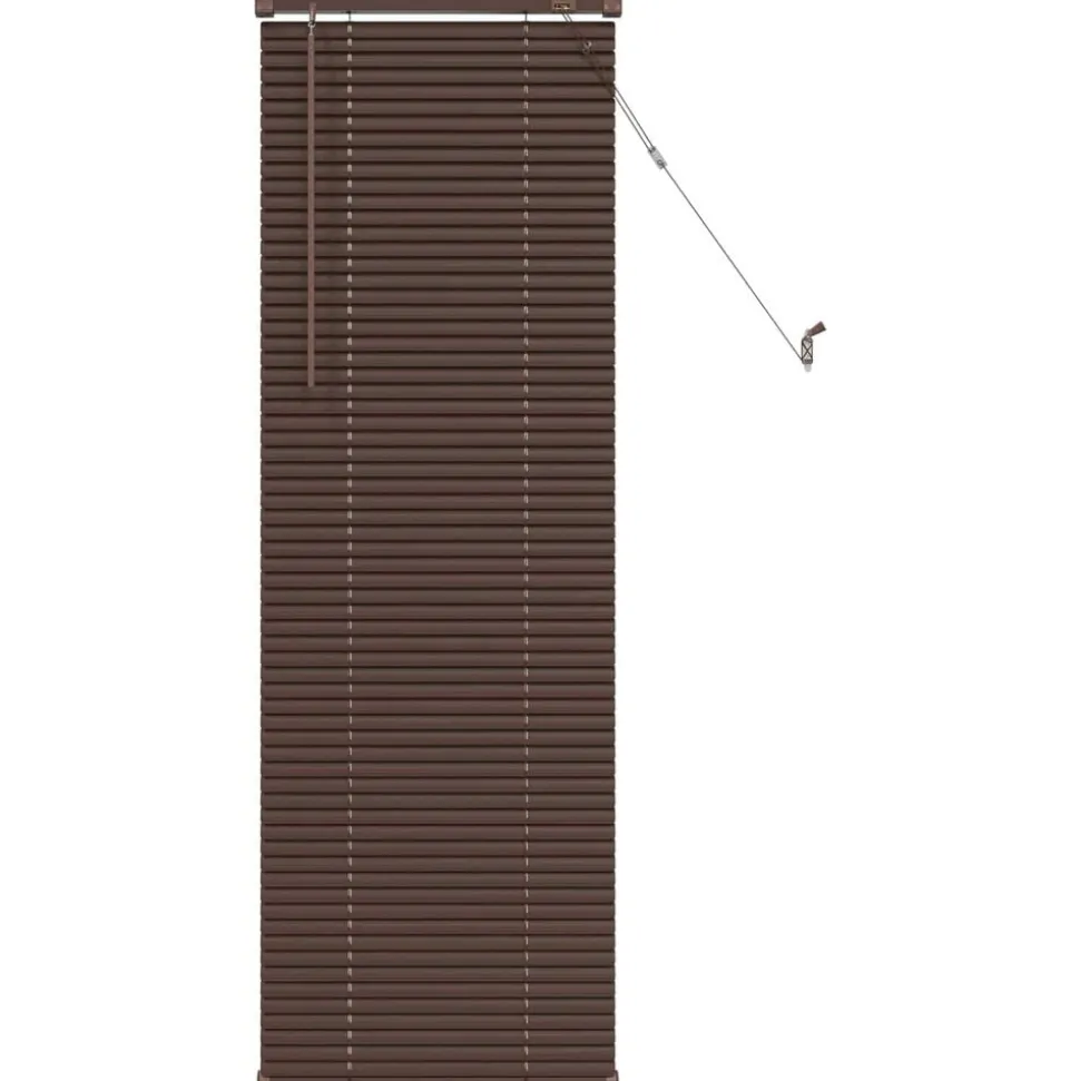 vidaXL Venetiaanse Blind Donkerbruin met Patroon 150 x 40 cm PVC