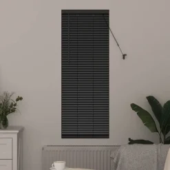 vidaXL Venetiaanse Jaloezieën Zwart 130 x 40 cm Aluminium