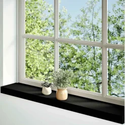 vidaXL Vensterbanken 2 st 70x15x2 cm massief eikenhout donkerbruin