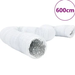 vidaXL Ventilatieslang Ø10 cm 6 m aluminium en PVC