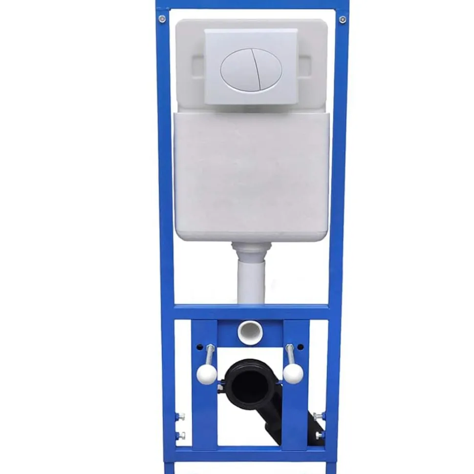 vidaXL Verborgen hoge stortbak 11 L 41x41x(110-125)cm
