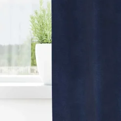 vidaXL Verduisterende gordijnen 2 pcs Donkerblauw 140 x 140 cm Fluweel