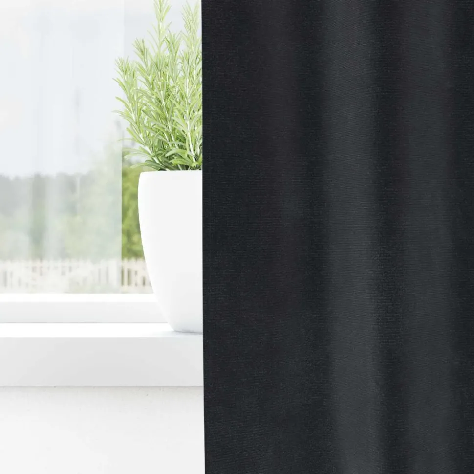 vidaXL Verduisterende gordijnen 2 pcs Donkergrijs 140 x 140 cm Fluweel