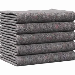 vidaXL Verhuisdekens 5 pcs Grijs 150 x 200 cm Stof