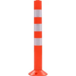 vidaXL Verkeerspalen 75 cm kunststof 2 st