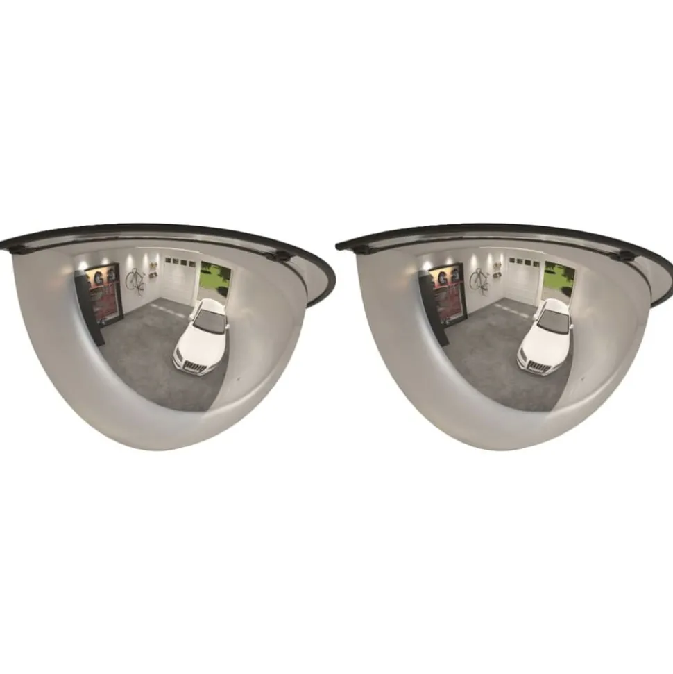 vidaXL Verkeersspiegel halve bol 2 st Ø 40 cm acryl
