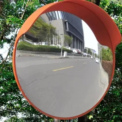 vidaXL Verkeersspiegel voor buiten 45 cm PC-kunststof oranje