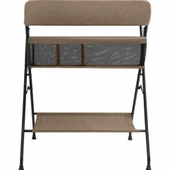 vidaXL Verschoontafel ijzer taupe