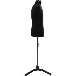 vidaXL Verstelbare Kleedvorm Man Zwart 37.5-45.5 inch Stof