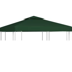vidaXL Vervangend tentdoek prieel 310 g/m² 3x3 m groen