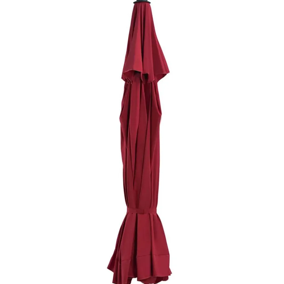 vidaXL Vervangingsdoek voor parasol 515 cm bordeauxrood