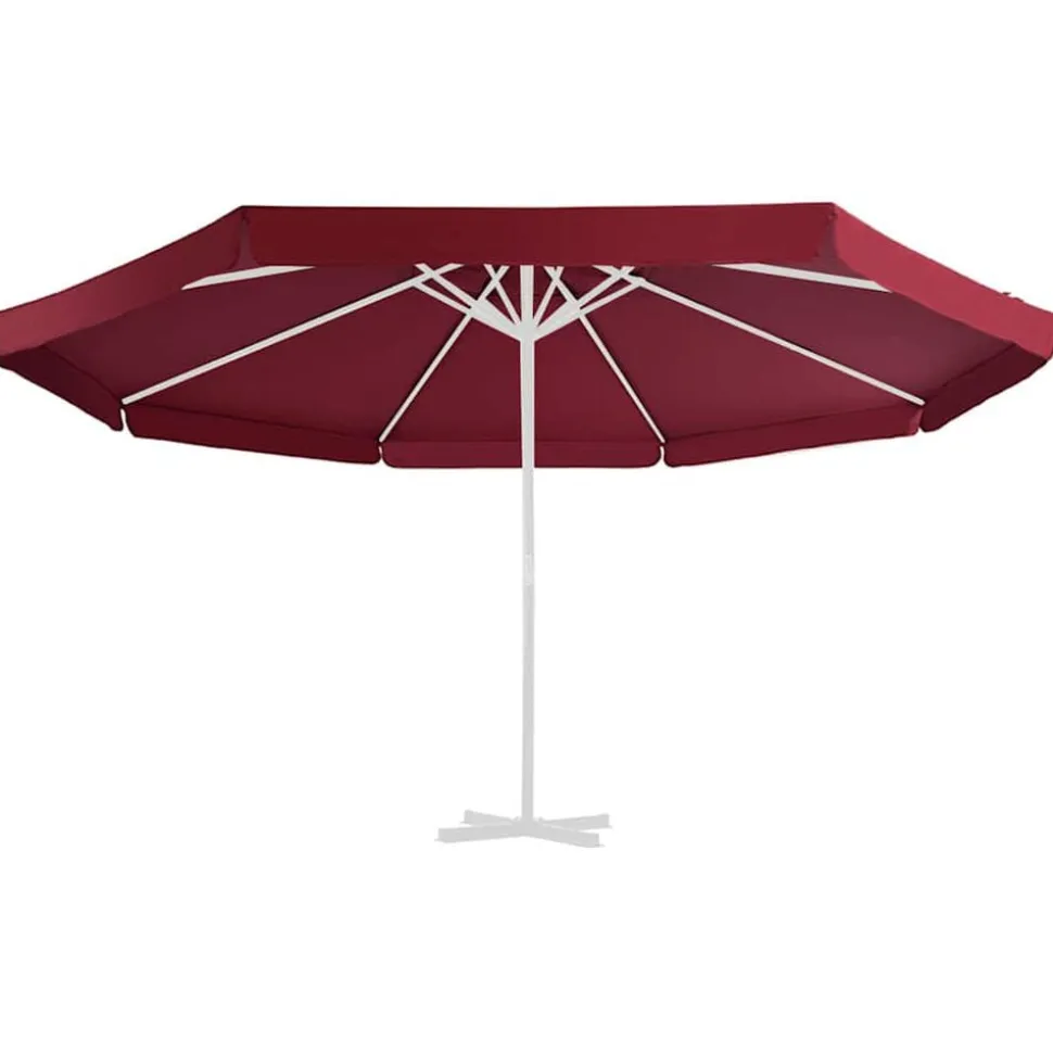 vidaXL Vervangingsdoek voor parasol 515 cm bordeauxrood