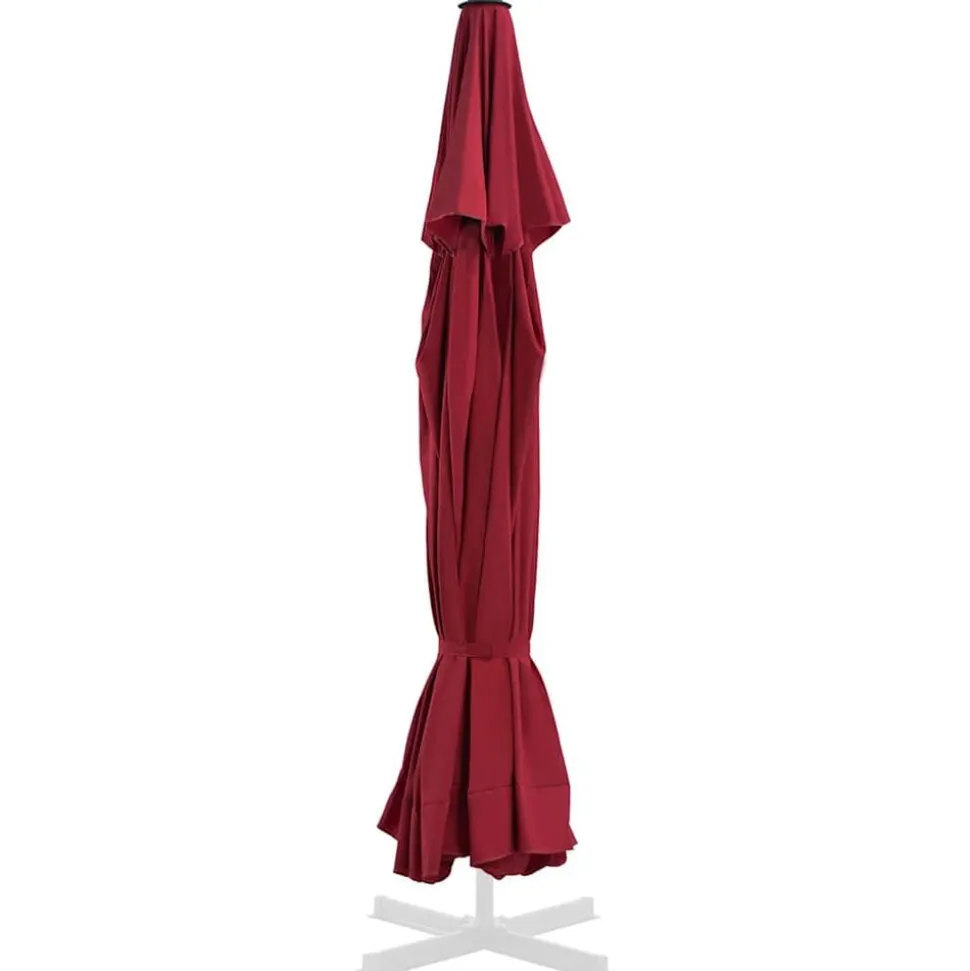 vidaXL Vervangingsdoek voor parasol 515 cm bordeauxrood