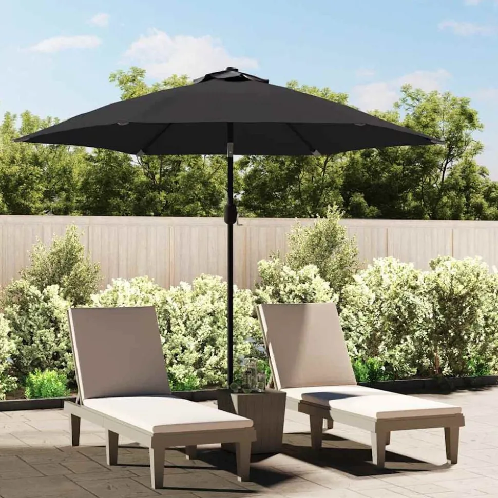 vidaXL Vervangingsdoek voor parasol 300 cm zwart