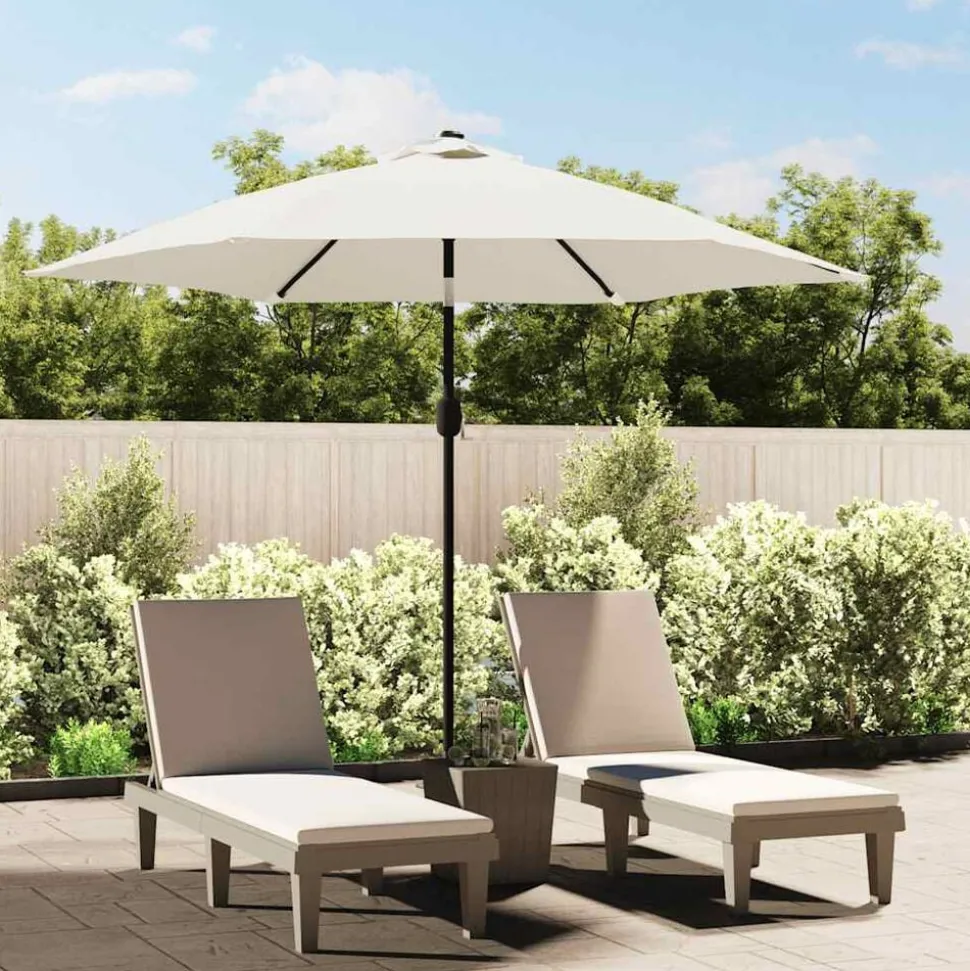 vidaXL Vervangingsdoek voor parasol 300 cm wit