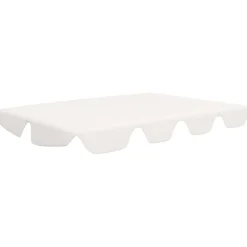 vidaXL Vervangingsluifel voor schommelbank 188/168x145/110 cm wit