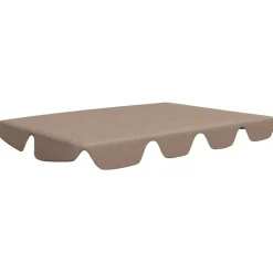 vidaXL Vervangingsluifel voor schommelbank 188/168x145/110 cm taupe