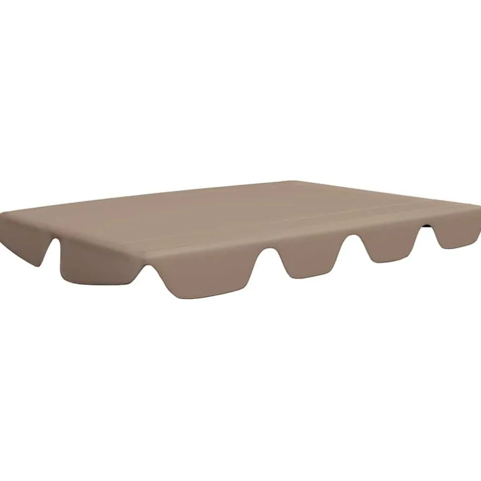 vidaXL Vervangingsluifel voor schommelbank 188/168x145/110 cm taupe