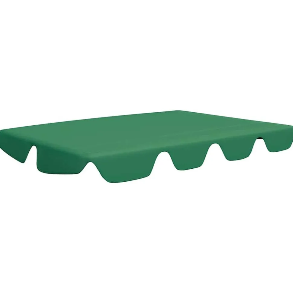 vidaXL Vervangingsluifel voor schommelbank 188/168x145/110 cm groen