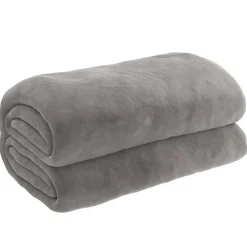 vidaXL Verzwaringsdeken met hoes 200x200 cm 9 kg stof grijs