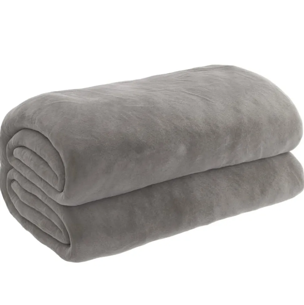 vidaXL Verzwaringsdeken met hoes 200x200 cm 13 kg stof grijs