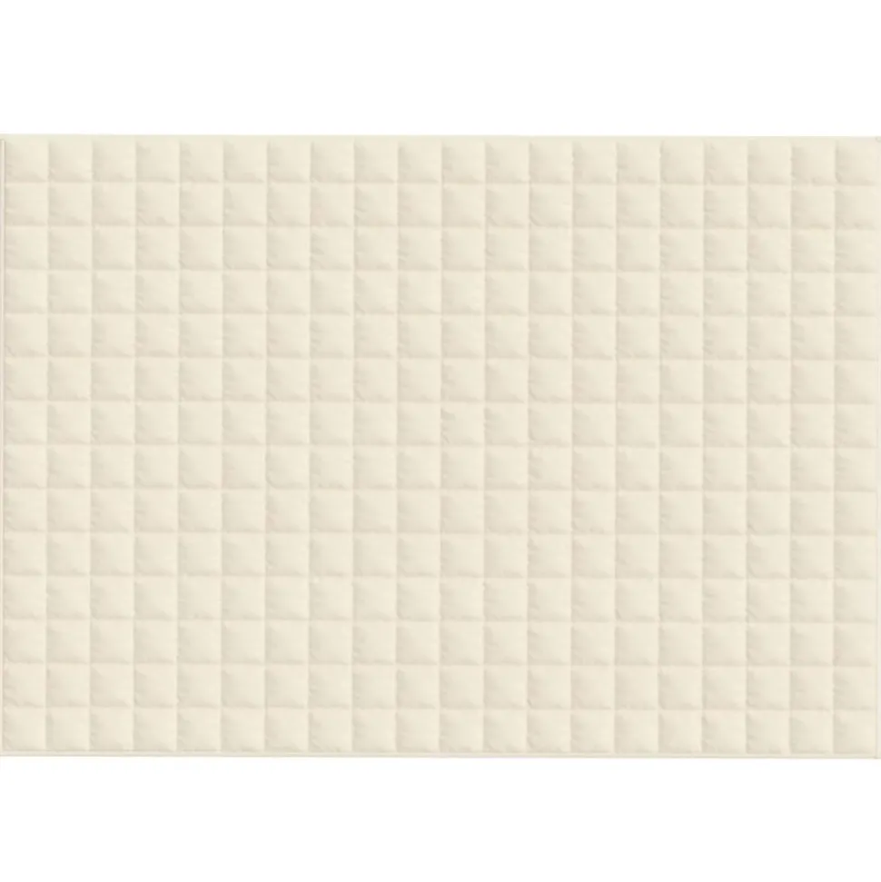vidaXL Verzwaringsdeken 138x200 cm 6 kg stof lichtcrèmekleurig
